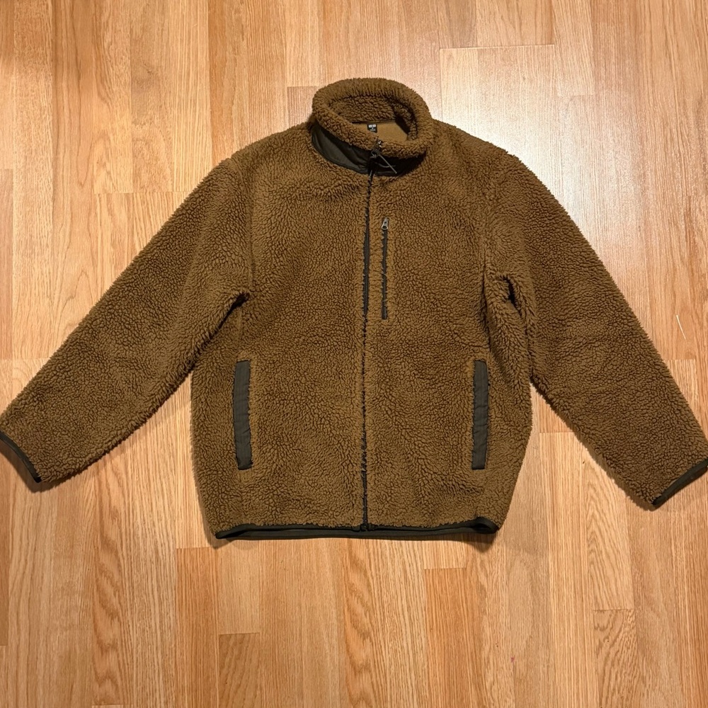 Uniqlo brown Fleece Jacket